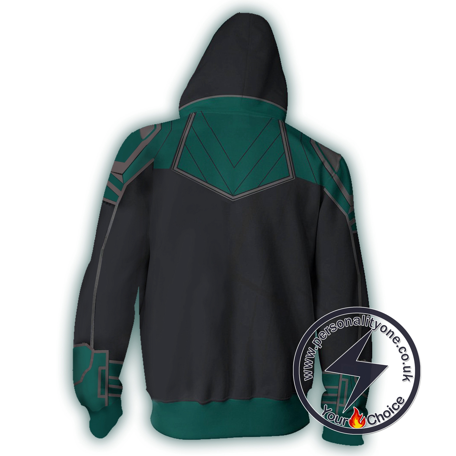 Avengers Infinity War Hoodie - Captain Marvel Green Suit Jacket